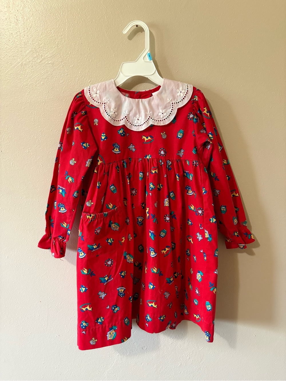 Rare Vintage Oshkosh B’gosh Girls Dress size 5 100% cotton made in USA